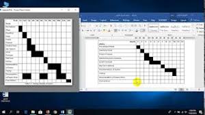 How To Make Gantt Chart In Microsoft Word Youtube