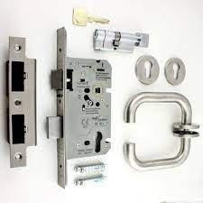 When replacing locks the latch backset needs to match the holes bored in the door. Fire Door Lock And Handle Set Incl Hinges