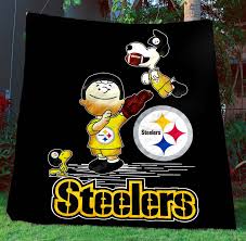 Buy products such as nfl pittsburgh steelers bed in bag set at walmart and save. Pittsburgh Steelers Quilt Blanket Snoopy Doveprints