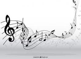 Notas Musicales En Movimiento Pentagramas Musicales Arte Partituras Notas Musicales