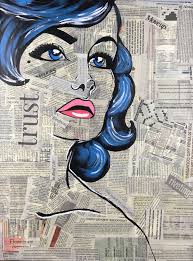 Pop Art Newspaper Paper Mache Pop Art Pop Art Inspiration Ideas On Canvas Acrylic Painting On Canvas Pop Art Painting Pop Art Drawing Pop Art Canvas