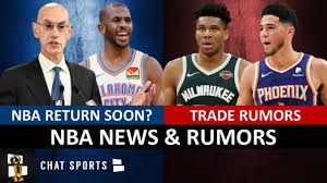 Trade season begins monday afternoon, sources tell espn. Nba Trade Rumors On Giannis Devin Booker Cj Mccollum Adam Silver 2020 Nba Season Returning Soon Youtube