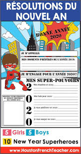 French New Year Resolutions 2020 Activity Resolutions Du Nouvel An Bonne Annee New Years Activities New Years Resolution Feeling Special
