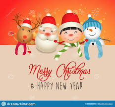 Christmas Cute Animals Character Merry Christmas Calligraphy Lettering Design Creative Ty Christmas Calligraphy Merry Christmas Calligraphy Holiday Greetings