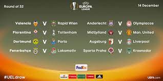 Full draw for the europa league last 32 on monday: Uefa Europa League On Twitter The Official Round Of 32 Draw Result Ueldraw Https T Co 5rn0ydzhvd