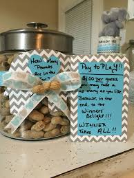 Elephant Baby Shower Theme Guess How Many Peanuts Are In The Jar For A Winner Takes All As I Elephant Baby Shower Theme Peanut Baby Shower Dumbo Baby Shower