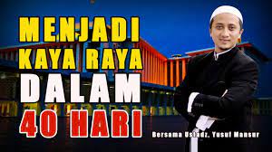 Dan saya mohon do'a restu kepada bapak ustaadz viky supaya saya berhasil dalam amalan kekayaan asli dari orang kaya tersebut demi meningkatkan ibadah hanya kepada allooh swt secara ikhlas. Jika Anda Lakukan 10 Amalan Ini Selama 40 Hari Insya Allah Rezeki Anda Akan Melimpah Dan Kaya Raya Semua Semua Semuanya