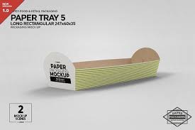 ✓ free for commercial use ✓ high quality images. Paper Tray 247x60x35mm Mockup Paper Tray Free Packaging Mockup Packaging Mockup