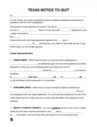 Our online tool will help you notify your landlord or management agent about your intention to move out or vacate and help you agree on conditions of it. Editable 3 Day Notice To Vacate Texas Form Vexilor Pos Texas 3 Day Notice To Vacate Template Cashback