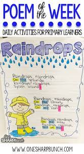 Poem Of The Week Activities For The Primary Classroom Kindergarten Poems Poetry Activities Kindergarten Poetry