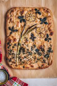 Floral Art Sourdough Focaccia Focaccia Food Photographing Food