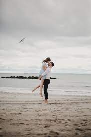 On The Beach For Our Coney Island Engagement Session Via A Perfect Match Photography Coney Island Photography Engagement Session
