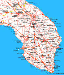 Puglia:cartina politica italia con singola regione evidenziata. Cartine Stradali Puglia Laterradipuglia Shop