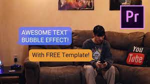 Text Bubble Effect Tutorial Free Adobe Premiere Template Youtube Text Message Bubble Text Bubble Text Messages