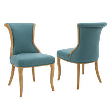 Set Of 2 Lexia Dining Chair Dark Teal Christopher Knight Home In 2020 Teal Dining Chairs Upholstered Dining Chairs Upholster
