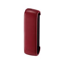 Deep Red Iqos 3 Leather Sleeve Iqos