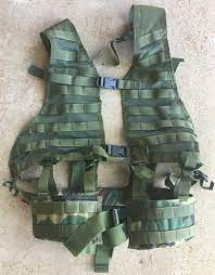 Woodland Bdu Ranger Rack Load Bearing Vest With Padded Brokos Battle Utility Belt