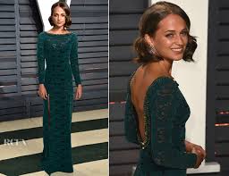 As one of the brand's celebrity faces, alicia stuck with louis vuitton for the later soirée. Alicia Vikander In Louis Vuitton 2017 Vanity Fair Oscar Party Red Carpet Fashion Awards