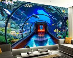 If you take a look at the categories offered in our 3d wallpapers section, you will find images from many different domains: Custom 3d Wallpaper Underwater World Aquarium 3d Stereo Murals Tv Background Living Room Wall Wallpaper For Walls 3 D Beibehang 3d Wallpaper Wallpaper For Wallscustom 3d Wallpaper Aliexpress
