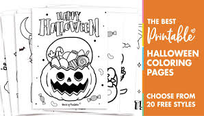 Download and print lots of pages and you can make your own colouring book! The 20 Best Halloween Coloring Pages For Kids Adults World Of Printables
