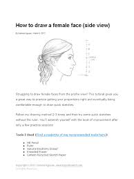 Enclose a rounded triangle on the lower side of the face, using two lines. Rapidfireart Tutorials How To Draw A Female Face Side View Eyebrow Drawing