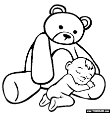See more ideas about teddy bear coloring pages, bear coloring pages, coloring pages. First Teddy Bear Online Coloring Page