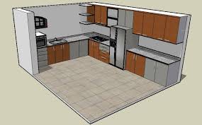 3d Kitchen Interior Design Model Sketch Up File Cadbull Cadbull Design File Cadbullcadb In 2020 Interior Design Layout Interior Design Kitchen Kitchen Interior