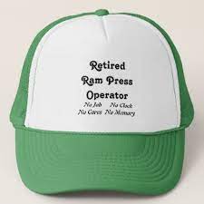 Retired Ram Press Operator Trucker Hat Zazzle Com Trucker Hat Trucker Custom Hats
