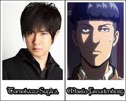Tomokazu Sugita Is The Original Voice Actor Of Marlo Freudenberg Shingeki No Kyojin