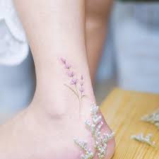50 Best Lavender Tattoos Ideas For Girls Tattoos Lavender Tattoo Ankle Tattoo Designs Anklet Tattoos