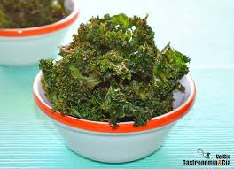 Como Hacer Chips De Kale Al Horno Receta Chips De Kale Como Hacer Chips Kale Recetas