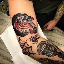 Marcosortegatattoo Spider Web Sheep And Spider From Yesterday In Madrid At Blackindiantattoopiercing Graci Traditional Tattoo Tattoos Black Sheep Tattoo