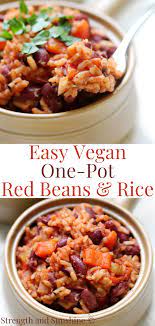 Easy One Pot Vegan Gluten Free Louisiana Red Beans Rice Allergy Free Recipe Vegan Soul Food Vegan Dishes Red Beans And Rice Recipe Vegetarian