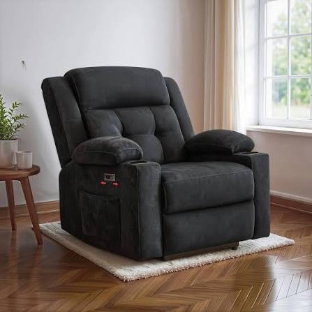 Upholstered lounge chair for recliner seating service