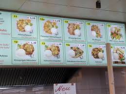 Menu at Asia Kim Phu restaurant, Kleve