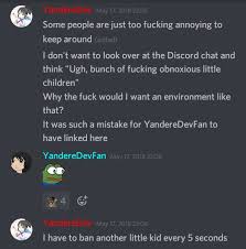 81 notes aug 6th, 2018. Cravatã¯ã©ããã Na Twitteru In The Yandere Sim Discord Server There S A Bot That Gives You A Random Funny Quote From Yanderedev On Command You Cant Make This Up Https T Co Ka4plxbf77