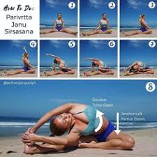 Parivrtta Janu Sirsasana Or Revolved Side Angle Pose Is Day 15 Of Splits30 Challenge This Sequence Shows You How To Get Into Latihan Yoga Yoga Pose Yoga