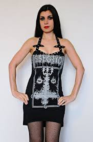 Dissection Shirt Tunic Top Mini Dress Black Metal Clothing Etsy Metal Clothing Alternative Outfits Mini Black Dress