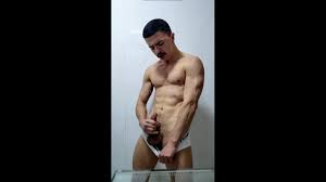 Jerking off before a shower and shooting a big load over myself Boy Safado  boysafadofv - Just the Gays