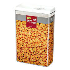 Jars and canisters, on the other hand are great for. Flip Tite Jumbo Stackable Airtight Bpa Free Acrylic Cereal Canister At Home