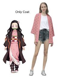 Demon Slayer: Kimetsu No Yaiba Kamado Nezuko Kimono Only Anime Cosplay  Costume - Costumeslive.com