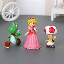 Party on down with mario, luigi and princess pea with our bright and vibrant licensed mario range guaranteed to bring a smile to all! 6 Pcs Super Mario Brothers Cake Toppers Figures Decorations Mario Cake Decorations For Birthday Party Supplies Pricepulse