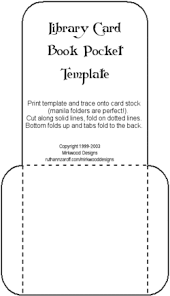 Library Checkout Cards Card Book Library Pockets Library Card