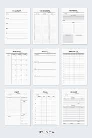 Undated Planner Printable Weekly Planner Daily Planner Monthly Planner Organizer Planner Refills A5 Planner Inserts Planner Inserts Printable Weekly Planner Printable A5 Planner Inserts