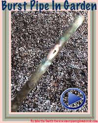 Is making a repair on the pipe a possibility, or do you have to replace the entire pipe? Burst Pipe In Garden Information Including Problems Cures