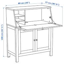 Hemnes White Stain Bureau 89x108 Cm Ikea Hemnes Ikea Classy Furniture
