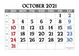 Free Printable October 2021 Calendar Template M21amagro1 In 2020 Calendar Printables 2021 Calendar Calendar Pdf