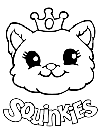 Cute Squinkies Cat Coloring Page Chibi Coloring Pages Coloring Pages Unicorn Coloring Pages