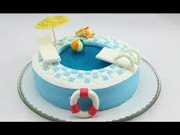 swimming pool torte pool torte pool cake swimming pool cake selber machen schwimmbadtorte kinder kuchen geburtstagstorten madchen