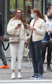 Brooke christa shields is an american actress and model. Brooke Shields In A White Pants Was Spotted Out With Her Family Jewelry Shopping In New York 04 22 2021 Lacelebs Co